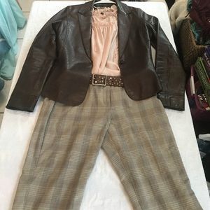 Marc Jacobs fall ‘17 inspired brown plaid pants